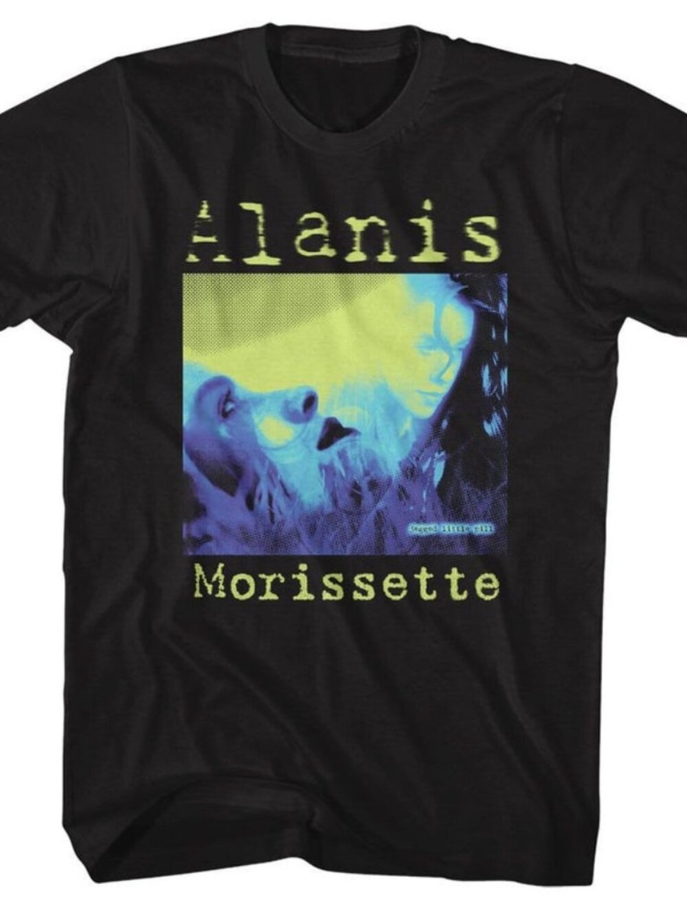 Alanis Morissette Tricolor JLP Black Adult T-Shirt